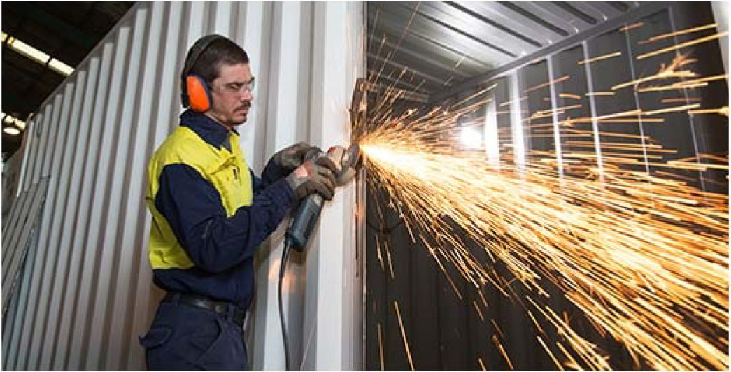 Where were shipping containers invented?